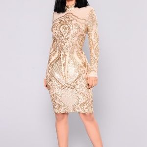 FashionNova Sequin Mesh Dress